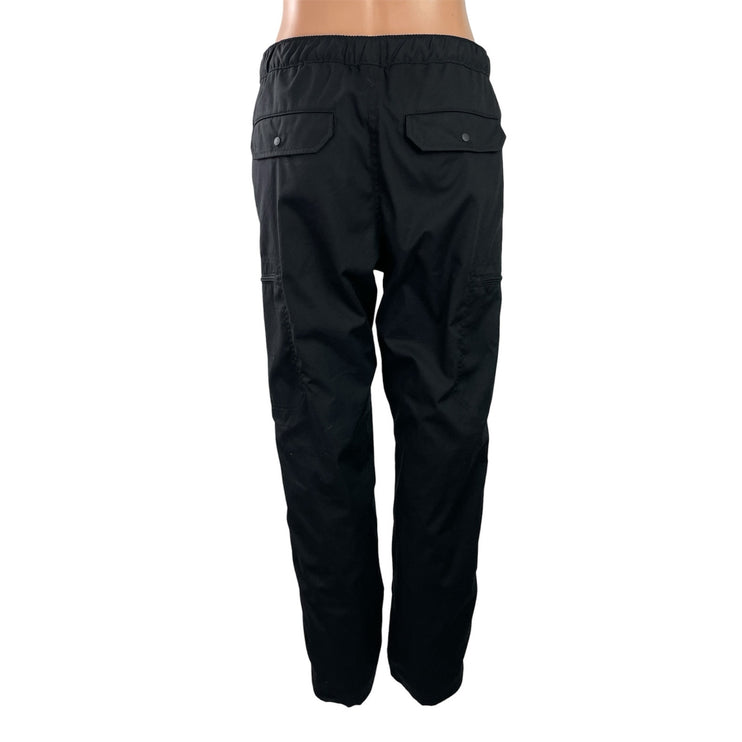 Uniqlo Heat Tech Unisex Black High Rise Chino Khaki Straight Trousers Pants S