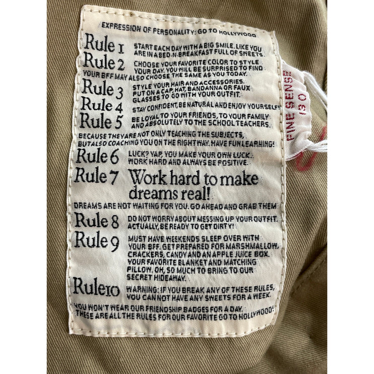 NEW Go to Hollywood Girl's Multicolor Striped Button Midi Shirt Dress 130 US 8