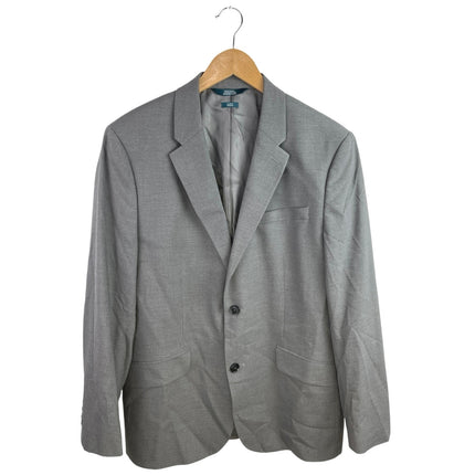 Perry Ellis Men's Gray Slim Fit Stretch Notch Lapel Two Button Suit Jacket 44S