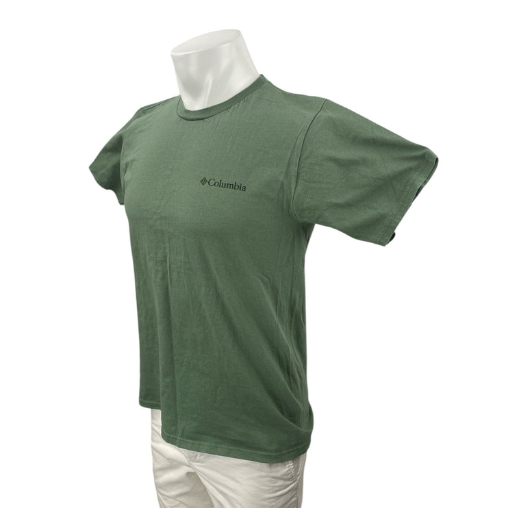 Columbia Men's Green Short Sleeve Graphic Print Outdoor T Shirt Tee Top Size M