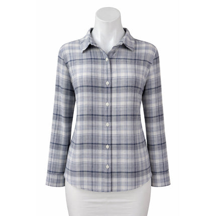 Nordstrom BP Women's Black Long Sleeve Plaid Casual Button Down Shirt Top Size L