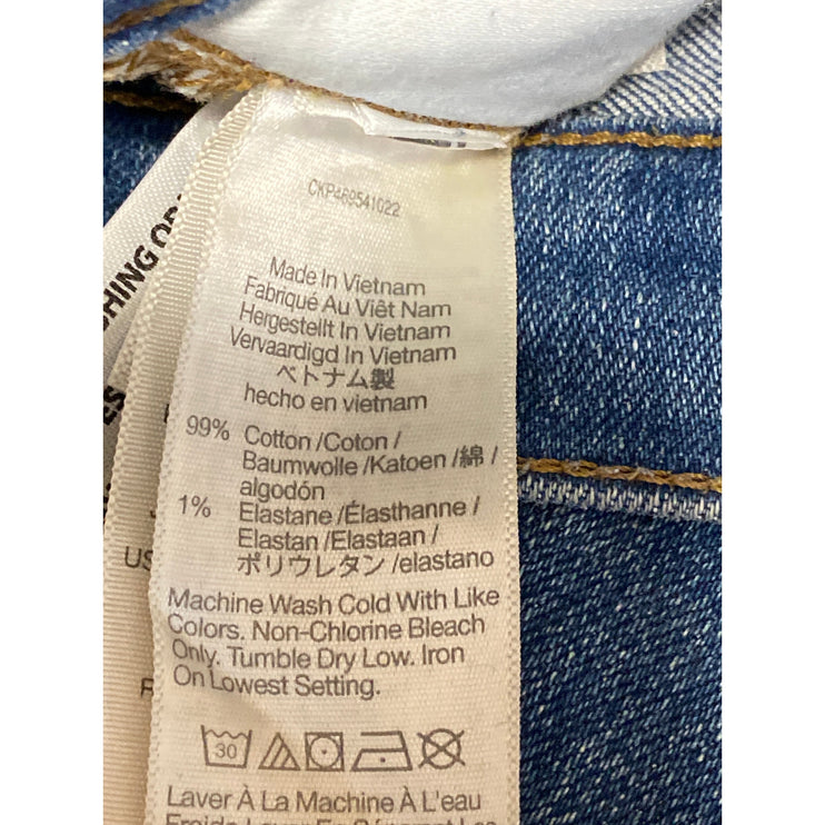 Madewell Mid Rise Kick Out Women's Blue Ankle Flared Bootcut Denim Jeans Size 28
