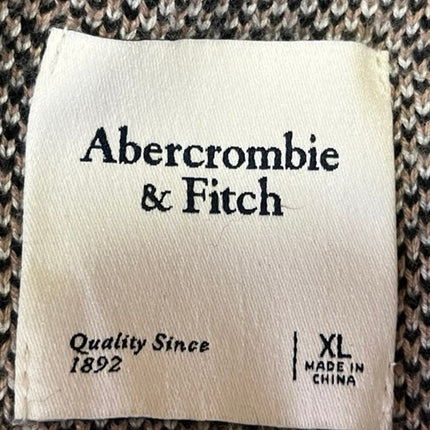 Abercrombie & Fitch Muticolor Knit Argyle Sleeveless V-neck Crop Sweater Vest XL