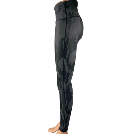 Mono B Black Camo Camouflage Skinny Leg High Rise Fitness Yoga Leggings Pants M