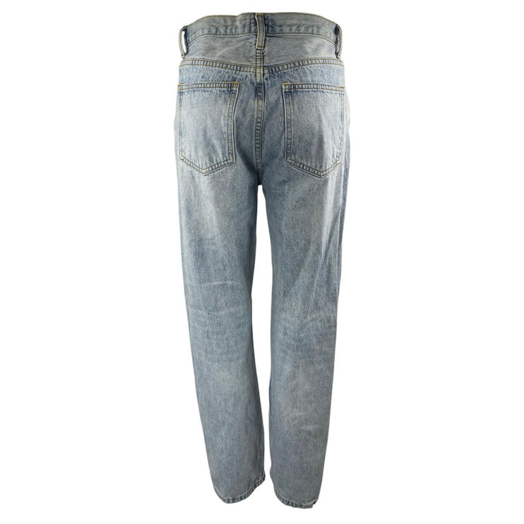 Princess Polly Women's Blue Light Wash High Waisted Straight Denim Jeans Size 0