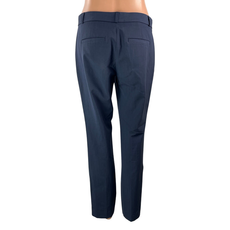 Banana Republic Ryan Women's Dark Blue Wool Slim Straight Trouser Dress Pants 2