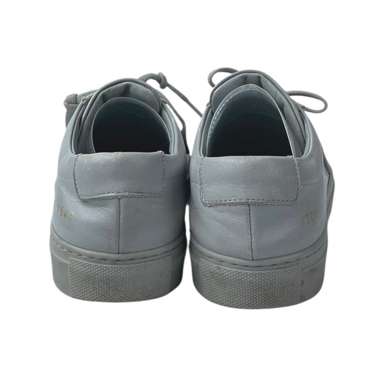 Common Projects Achilles Men's White Leather Lace Up Low Top Sneakers Shoes 4.5