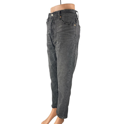 Levi's Women's Gray High Waisted Wedgie Skinny Straight Denim Jeans Pants Sz 32