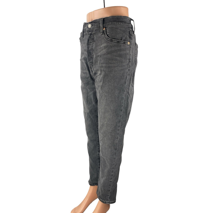 Levi's Women's Gray High Waisted Wedgie Skinny Straight Denim Jeans Pants Sz 32