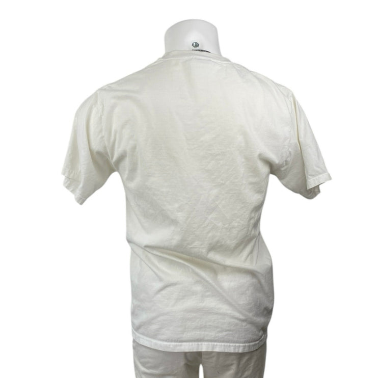 Stussy Paradise Men's White Crewneck Short Sleeve Graphic Tee T-shirt Top Size M