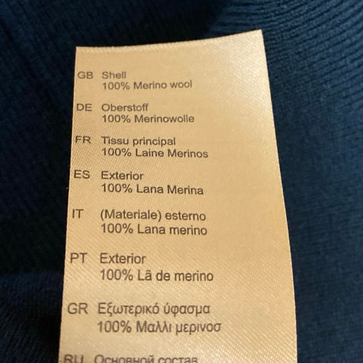 Scotch & Soda Men's Blue Wool Long Sleeve Turtleneck Knit Sweater Top Size M