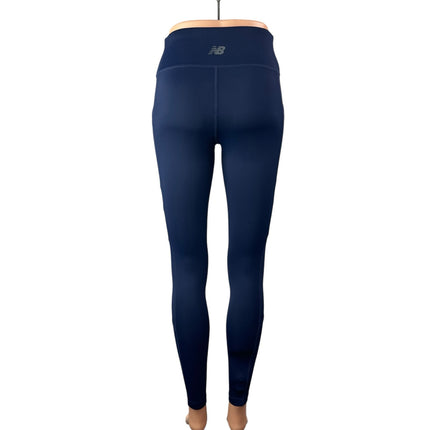New Balance Harmony Pocket Blue High Waist Activewear Skinny Leggings Pants Sz S
