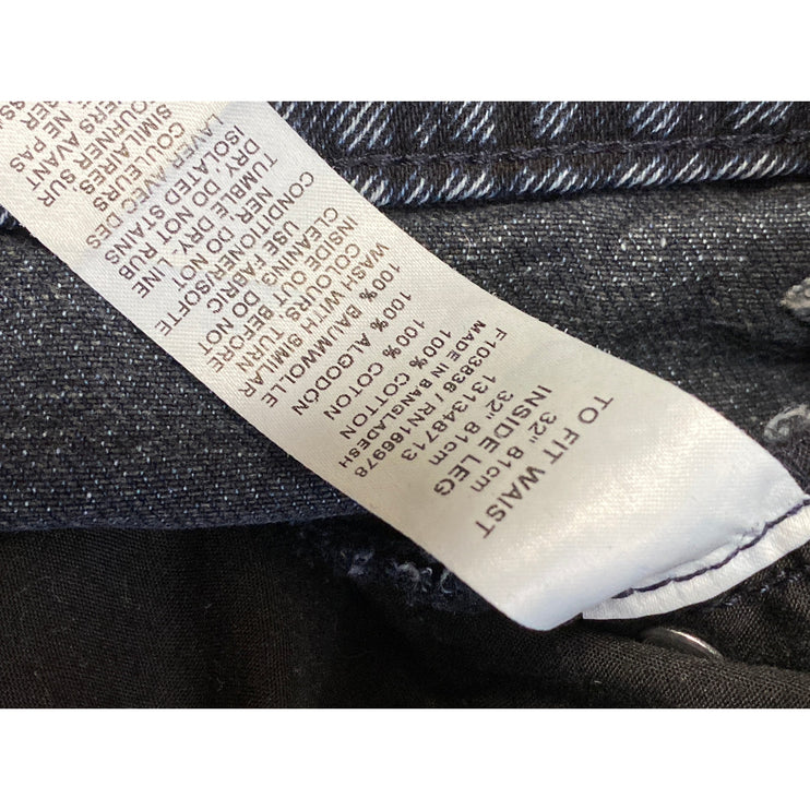 ASOS Women's Blue High Waisted Medium Wash Straight Leg Denim Jeans Size 32