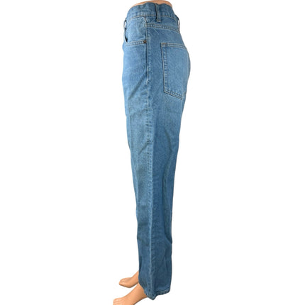 Reformation Cynthia Blue High Waist Relaxed Straight Medium Wash Denim Jeans 29