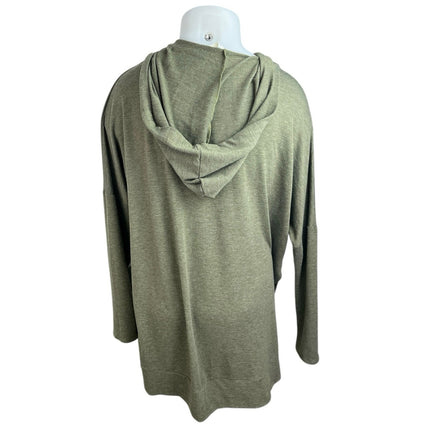 Freeloader Green Long Sleeve Full Zip Hoodie Hooded Sweatshirt Sweater Top Sz L
