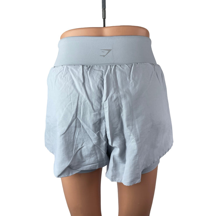 Gymshark Women's Blue High Rise Yoga Workout Gym Athletic Biker Shorts Size XS