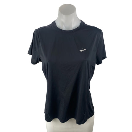 NEW Brooks Sprint Free Short Sleeve 3.0 Black Athletic Activewear Shirt Top Sz M