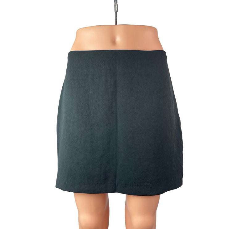 Abercrombie & Fitch Women's Black High Waisted Straight Mini Skirt Skort Size M