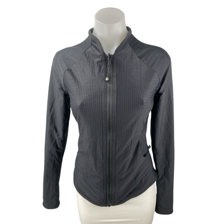 Lululemon Find Your Bliss Gray Zip Up Long Sleeve Reversible Activewear Jacket S