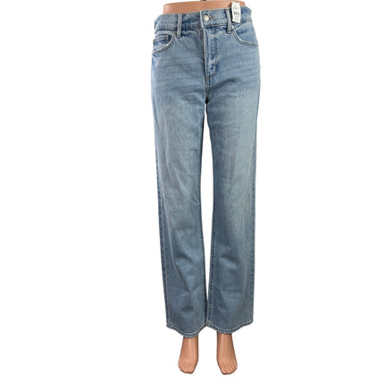 NEW Ann Taylor LOFT Women's Blue Light Wash High Rise Straight Denim Jeans 24