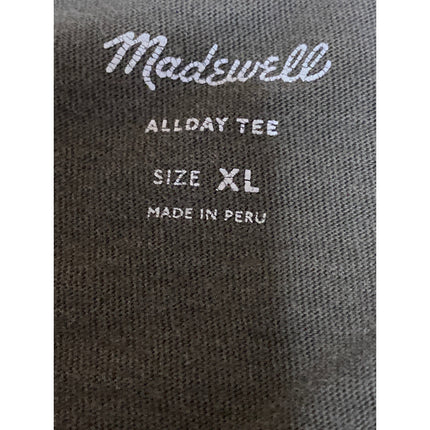 Madewell All Day Tee Oversized Gray Short Sleeve Crew Neck Boxy T-Shirt Top XL