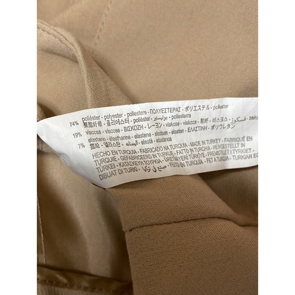 Zara Women's Tan Khaki Beige High Rise Tapered Leg Trousers Dress Pants Size M