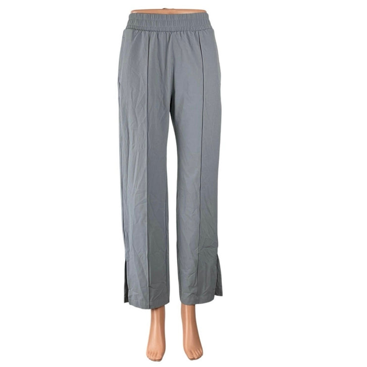 Abercrombie & Fitch Women's Gray Pull On Slit Wide Leg Trousers Pants Size XXS