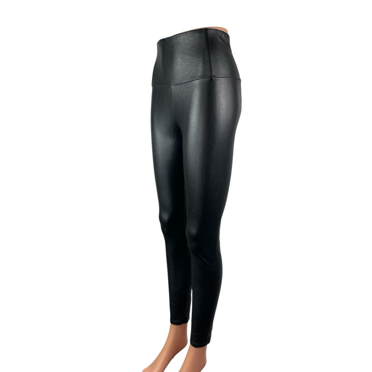 Aritzia Wilfred Free Women's Black High Rise Faux Leather Vegan Leggings Pants S