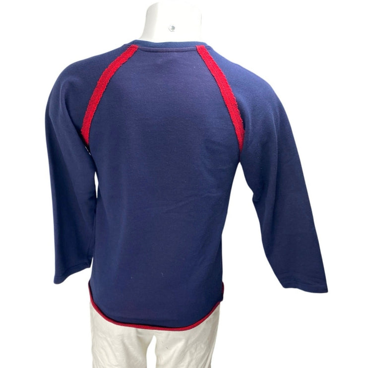 Tommy Hilfiger Tommy Rocks Men's Blue Long Sleeve Graphic Tee T-shirt Top Size L