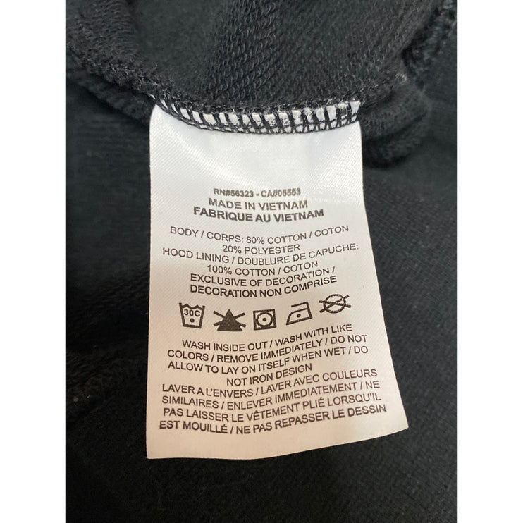 Nike Black Floral Embroidered Hooded Hoodie Long Sleeve Sweatshirt Top Size XL