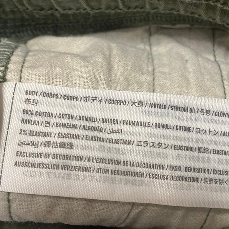 Hollister Men's Green High Rise Elastic Waist Skinny Cargo Jogger Pants Size S