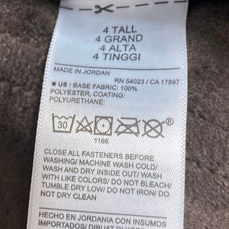 Old Navy High Rise Bootcut Faux Leather Women Brown Vegan Flare Trousers Pant 4T
