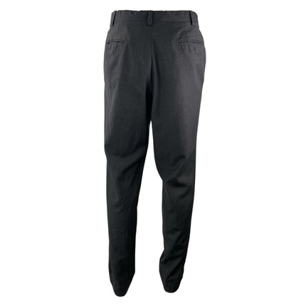 Jack Victor Men's Black Plaid Mid Rise Straight Leg Trousers Dress Pants Size L