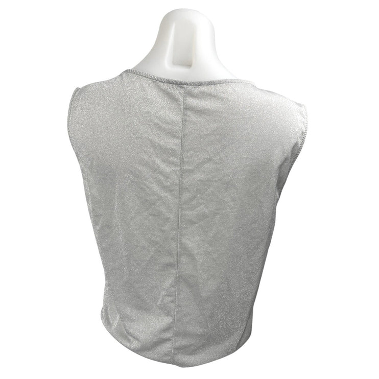 Zara Women's Light Gray Sleeveless Basic Pullover Muscle Tee Tank Top Size S