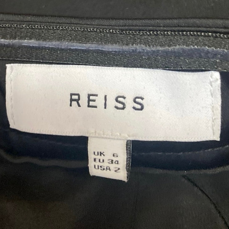 Reiss Toni Silk Satin Trimmed Strapless Tube Sleeveless Bandeau Jumpsuit Size 2