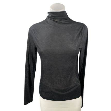 Abercrombie & Fitch Women's Black Turtleneck Long Sleeve Slim Fit Sweater Top S