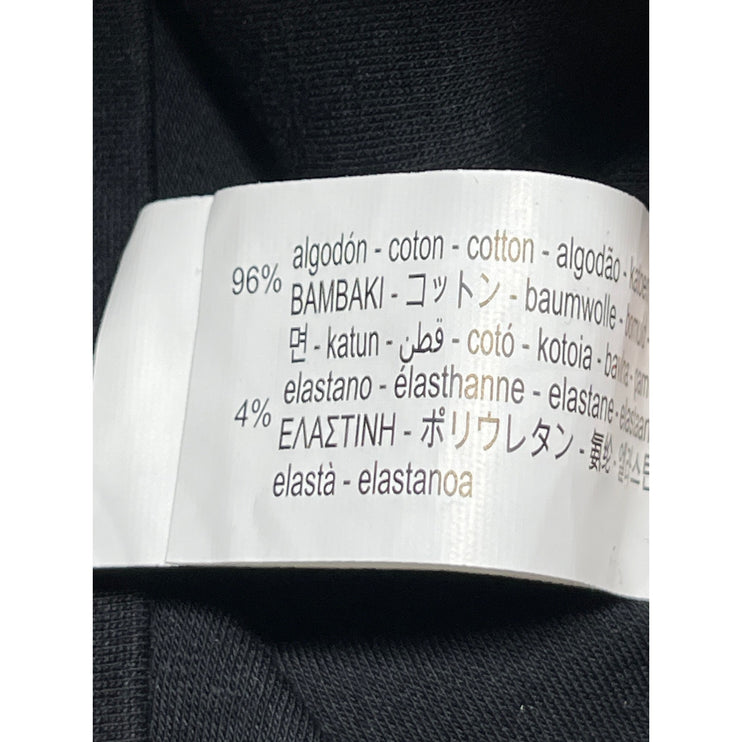 Zara Women's Black Short Sleeve Mock Neck Boxy Basic T Shirt Tee Top Size M