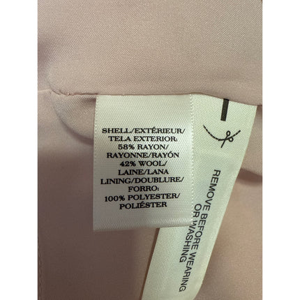 Ann Taylor Women's Pink Wool Sleeveless Pockets Knee Length Shift Tank Dress 2