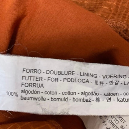 Zara Brown Off The Shoulder Short Sleeve Ruffle Plaid Peplum Crop Top Size S