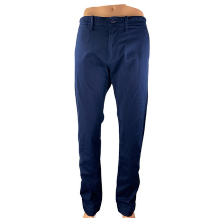 NEW J.Crew Stretch Men's Blue High Rise Straight Chino Khaki Trousers Pants 34