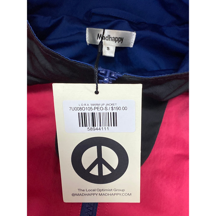 NEW Madhappy LORA Color Block Long Sleeve Warm Up Windbreaker Coat Jacket Size S