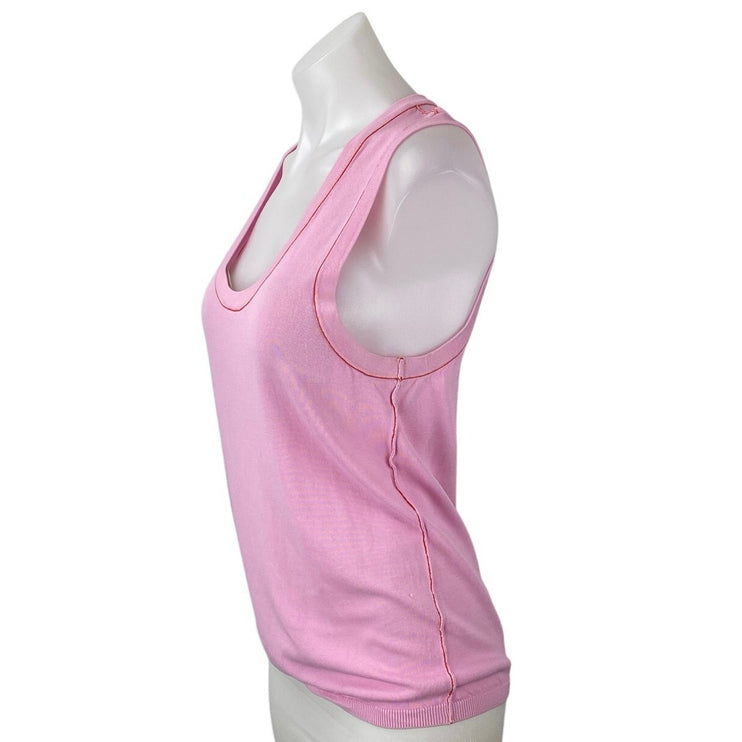 Zara Women's Pink Sleeveless Scoop Neck Basic Cami Camisole Tank Top Size XL