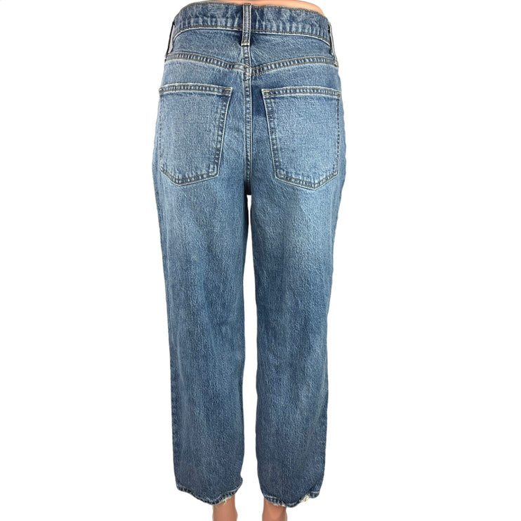 Universal Thread Womens Blue High Rise Tailored Wide Leg Ankle Denim Jeans Sz XS