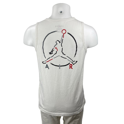 Jordan Jumpman Air Men's White Graphic Sleeveless Athletic Activewear Tank Top M