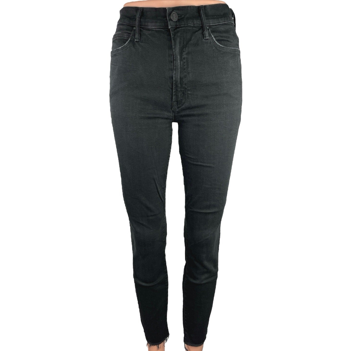 Size 27 black skinny mother jeans store