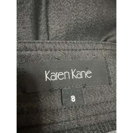 Karen Kane Women's Black High Rise Wide Leg Baggy Career Trousers Pants Size 8