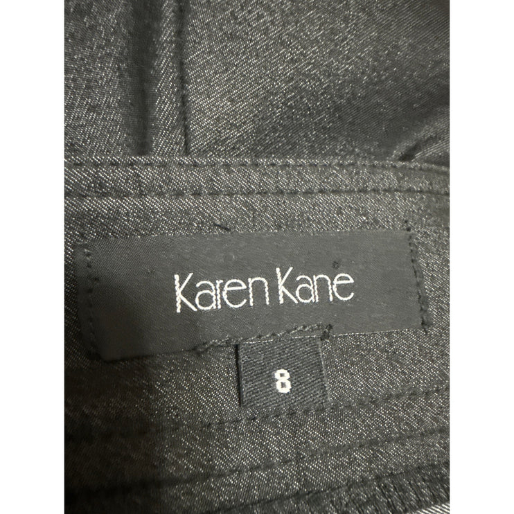 Karen Kane Women's Black High Rise Wide Leg Baggy Career Trousers Pants Size 8