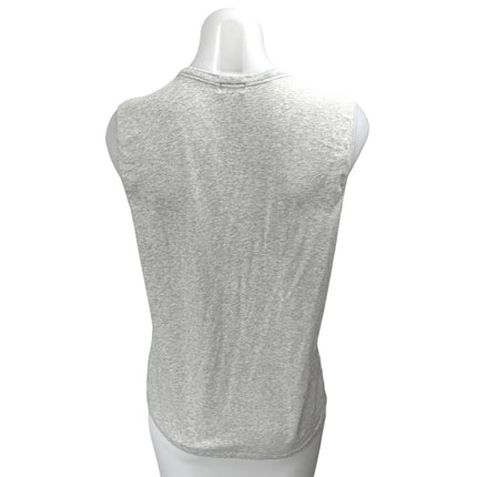 Skims Women's Gray Sleeveless Knit Activewear Fitness Gym Muscle Tee Tank Top XS