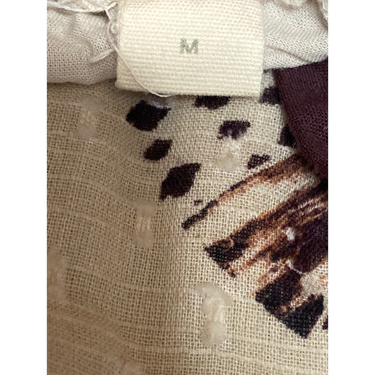Anthropologie X Forever That Girl Beaded Brown Mandala Tie Dye Cami Tank Top M