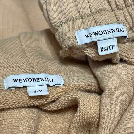 WeWoreWhat Tan Hoodie Hooded Sweatshirt Sweat Pants Two Piece Set Size XS/S